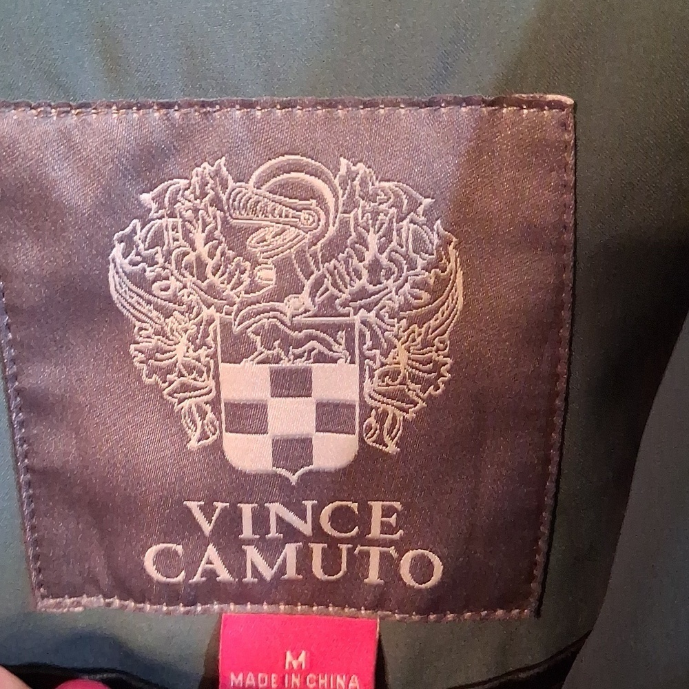 NWT Vince Camuto Teal Trench Coat Size Medium - Picture 7 of 9